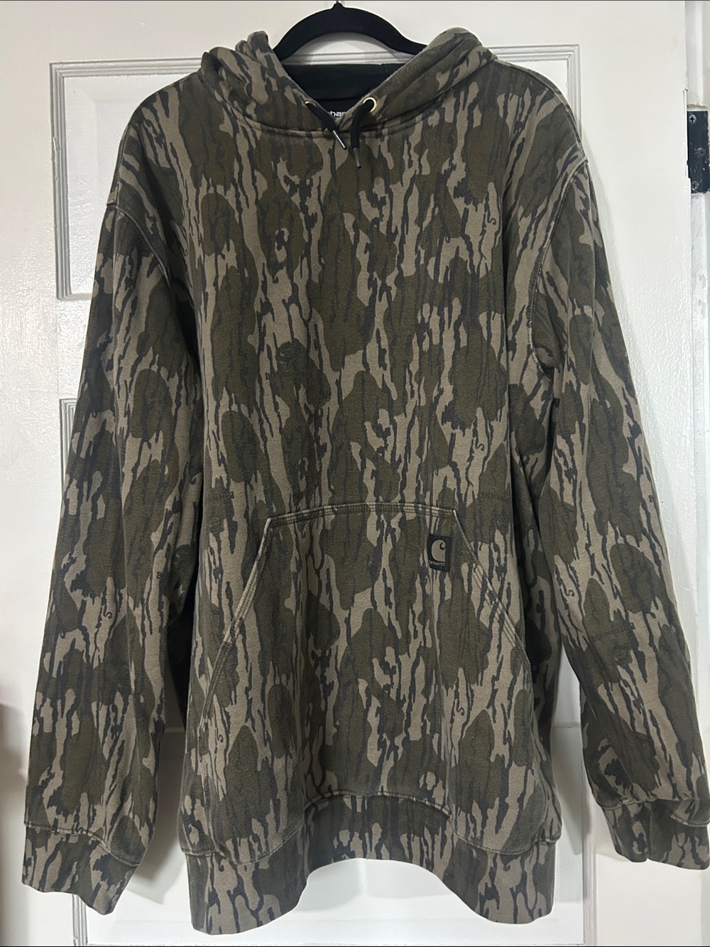 Carhartt Men’s Camo Crewneck Hoodie - Olive & Tan